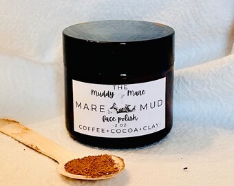 Mare Mud Coffee, Clay, Cocoa Face Polish, Scrub, Mask, Exfoliant 2oz