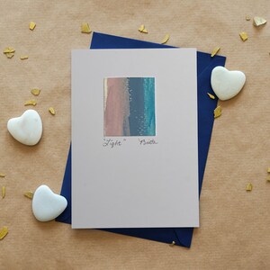 Tarjetas originales de felicitación de arte acuarela