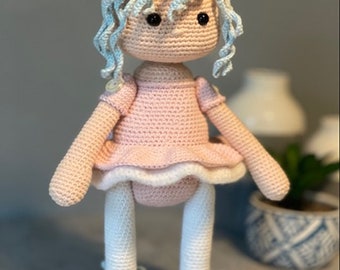 Patrón Bailarina Crochet, Bailarina Amigurumi, bailarina crochet, muñeca amigurumi, muñeca crochet bailarina