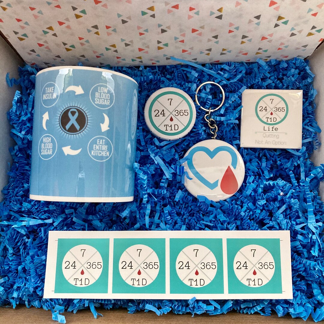 Type 1 Diabetes Care Package: T1D Gift Set With Mug, Keychain ...