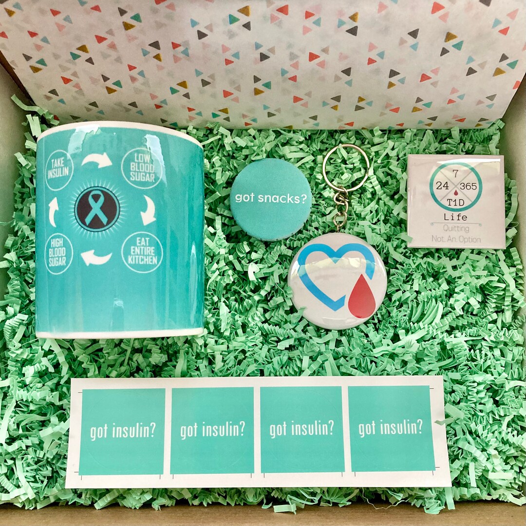 Type 1 Diabetes Care Package: T1D Gift Set With Mug, Keychain ...