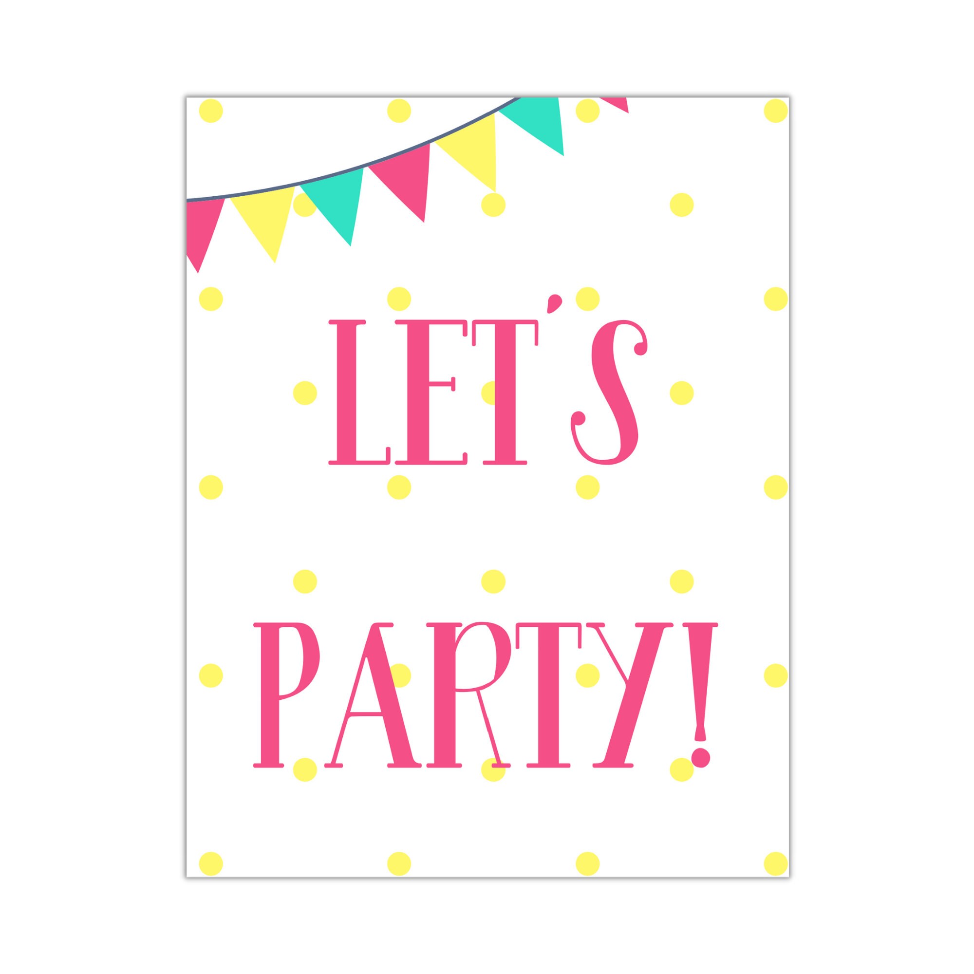Let's Party Printable - Etsy