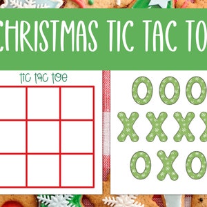 Christmas Tic Tac Toe Game: Printable Family Activity (PDF)