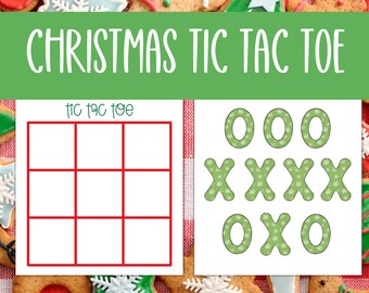 Christmas Tic Tac Toe Printable Game: Toddler Activity (PDF) - Etsy