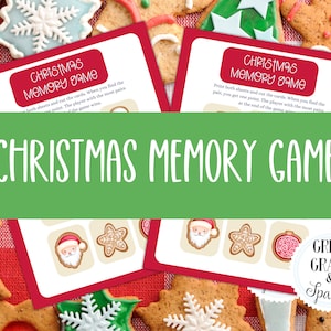 Printable Christmas Memory Game: Kids Matching Activity (PDF)