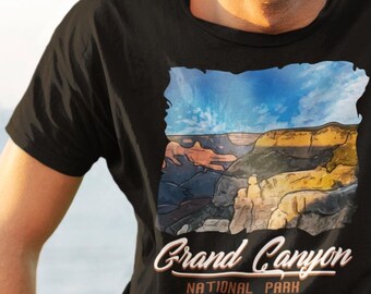 Grand Canyon National Park T-shirt, Arizona Camping and Hiking Shirt, Retro National Park Tops