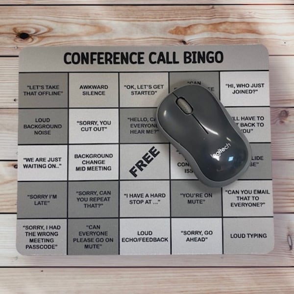 Custom Conference Call Bingo Etsy