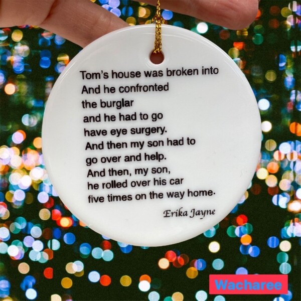 Tom's House Broken Into Ornament - Etsy