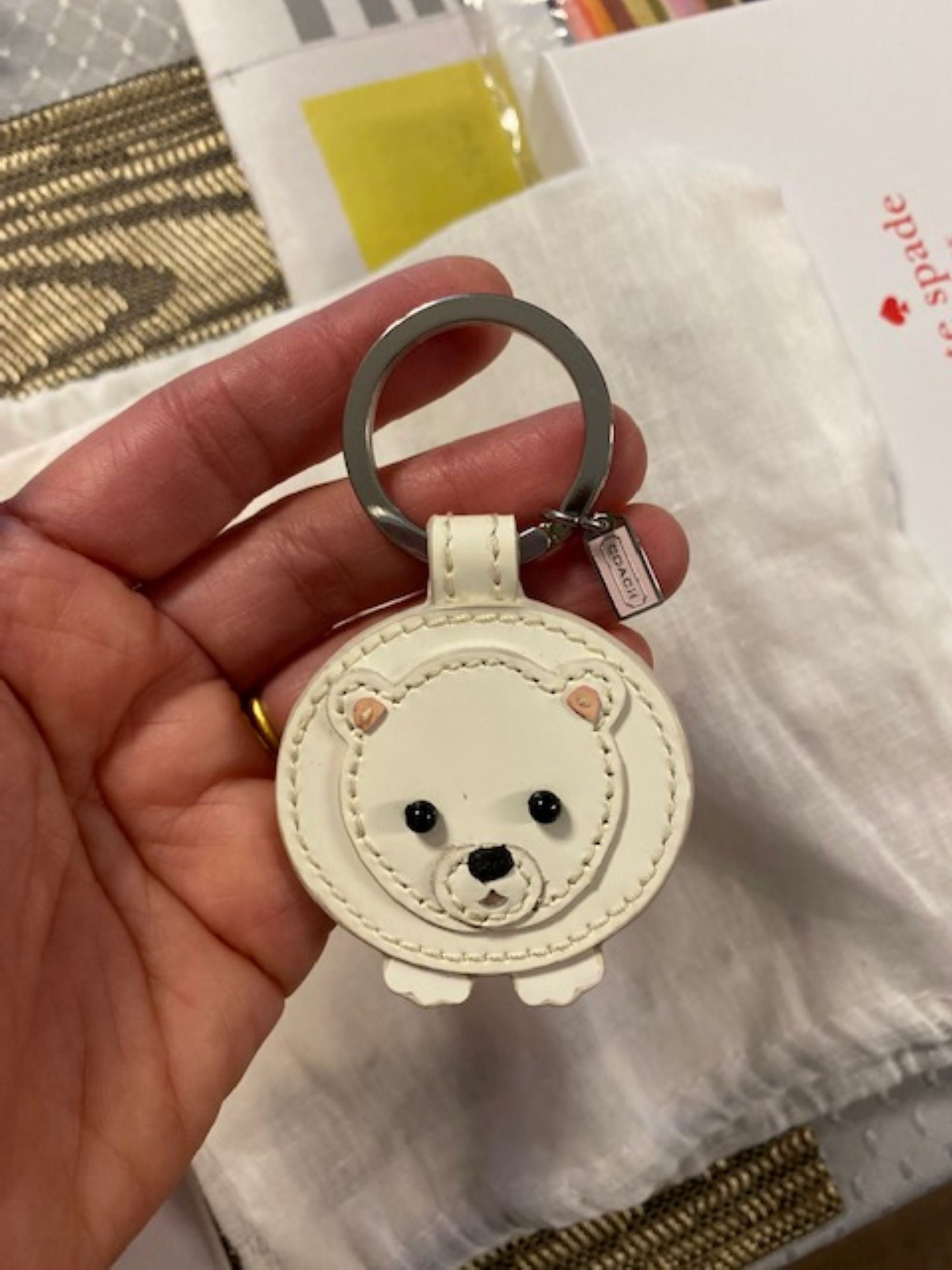 coach bear keychain