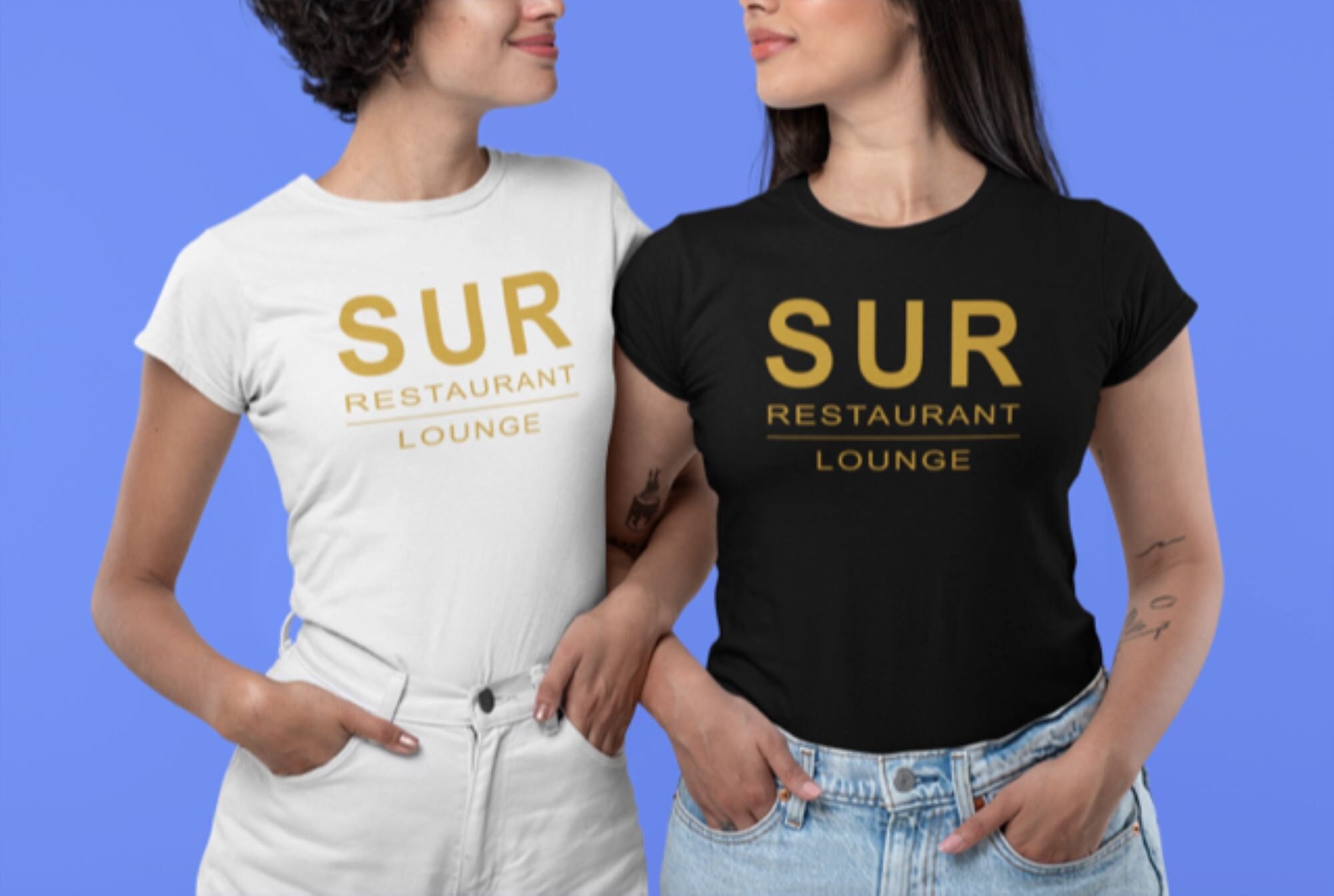 【Raucohouse】Satisfy lettering graphic T-shirt keep-writing-shane-huss-front-