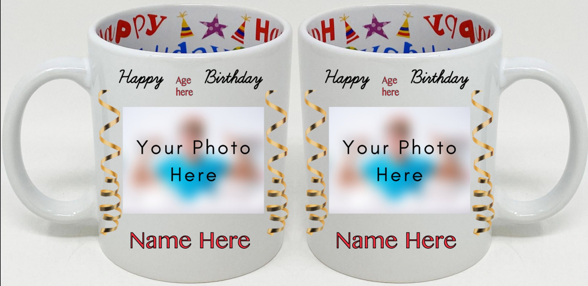 Personalized Happy Birthday Coffee Mug Customized Birthday Etsy