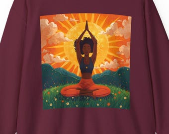 Mental Health Awareness Shirt Black Woman Self Care Sweatshirt Empowering Female Crewneck Jumper Melanin Women's Pullover Gift For Her