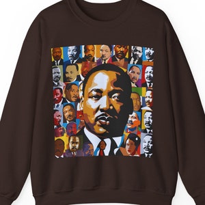 Martin Luther King Jr Sweatshirt MLK Equality Pullover Civil Rights Activist Jumper Inspirational Social Justice Top Black History MonthGift
