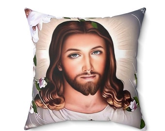 He is Risen Easter Pillow Cover Jesus is Risen Christian Pillow Case Bible Verse Decorative Pillow Easter Decoration Religious Cushion Cover