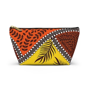 Make Up Bag African Print Accessory Pouch Ankara Cosmetic Bag Gift For Her Decorative Travel Accessory Purse Ankara Toiletry & Pencil Bag .