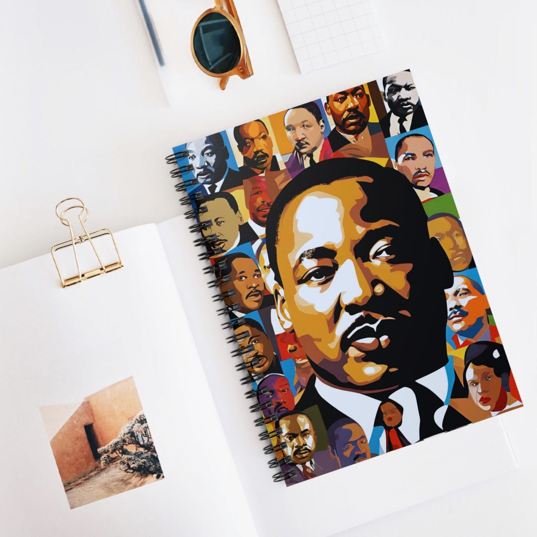 Martin Luther King Jr. Journal African American Leader Spiral Notebook ...
