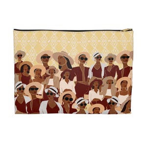 Black Girls Accessory Pouch Brown Sohisticated Queens Cosmetic Bag African American Travel Toiletry Afro Pouch Gift For Her Melanin Bag Gift