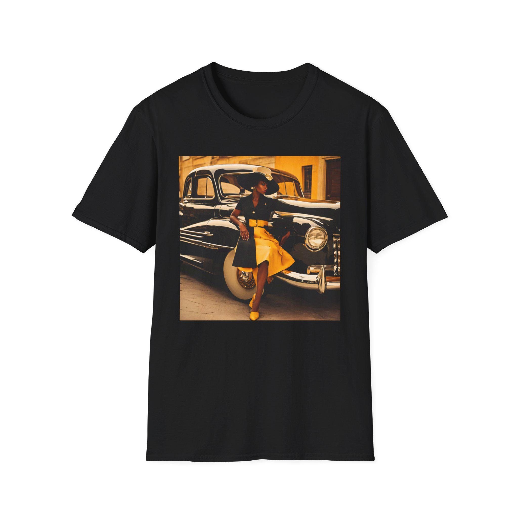 Vintage Black Girl T-Shirt Melanin Woman Tee Shirt African American Queen Apparel Retro Brown Skin Girl Gift Shirt Afro old school Vibes
