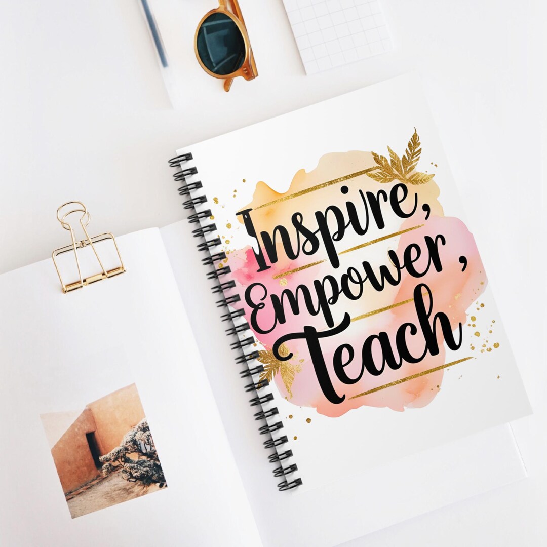 Motivational Spiral Notebook Empowering Inspirational Writing Journal ...