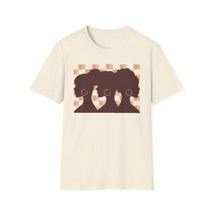 Brown Skin Girls Tee Melanin Queens Casual Comfort T-Shirt African Americans Shirt Black Girl Magic Shadow Apparel Afrcentric Art Clothing Natural