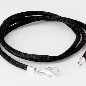 Extra thin satin necklace cords 14-36 inches