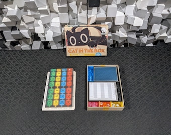 STL files for Cat in the Box compatible insert, fits sleeved cards