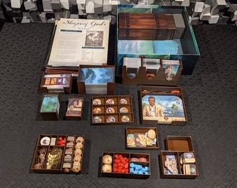 Sleeping Gods Compatible Insert, fits expansions, sleeved cards (see notes)