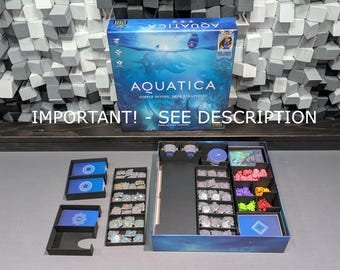 STL files for Aquatica insert unofficial SEE DESCRIPTION, fits both expansions, sleeved cards