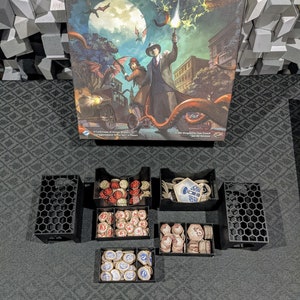 Token Trays für Arkham Horror Kartenspiel (passend für 2021 Core Box, oder jede andere Kartenaufbewahrung)