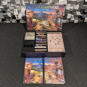 Kartographen-kompatibler Einsatz, Sammler-Edition-Box, hält Karten mit Schutzhüllen