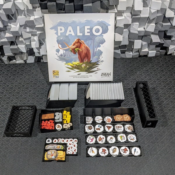 STL files for Paleo compatible insert, fits expansion, sleeved cards