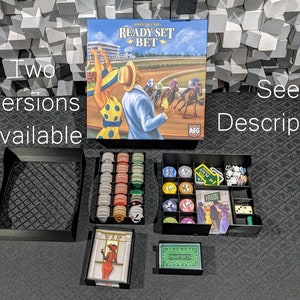 STL files for Ready Set Bet compatible insert (2 versions), fits sleeved cards