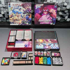 Insert compatible avec l'édition Freedom Five RETAIL, 2 versions, convient à certaines cartes avec pochette, VOIR LES REMARQUES