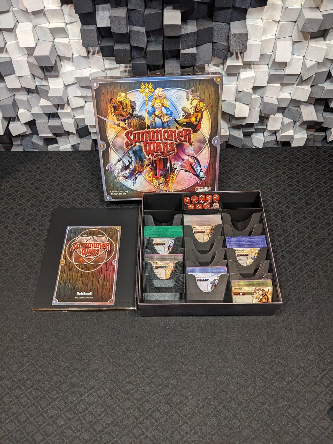 Insert, Compatible With Summoner Wars 2nd Edition, and Plastic Tokens - Holds Expansions and Sleeved Cards (updated) - Etsy Insert, Compatible With Summoner Wars 2nd Edition, and Plastic Tokens - Holds Expansions and Sleeved Cards (updated) - Etsy