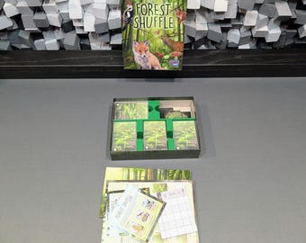 Insert, kompatibel mit Forest Shuffle, passend für Karten mit Schutzhüllen