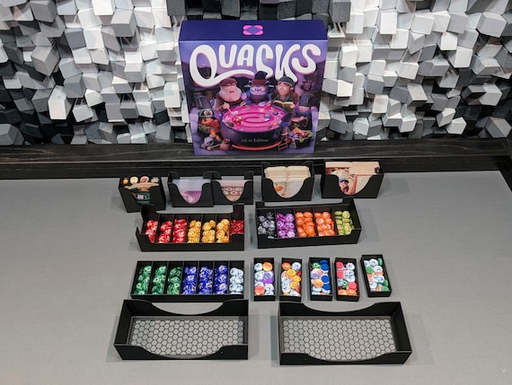 quacks of quedlinburg card sleeves Quacks of Quedlinburg and Expansions Board Game Insert / Organizer –  Tabletop Terrain main image 1