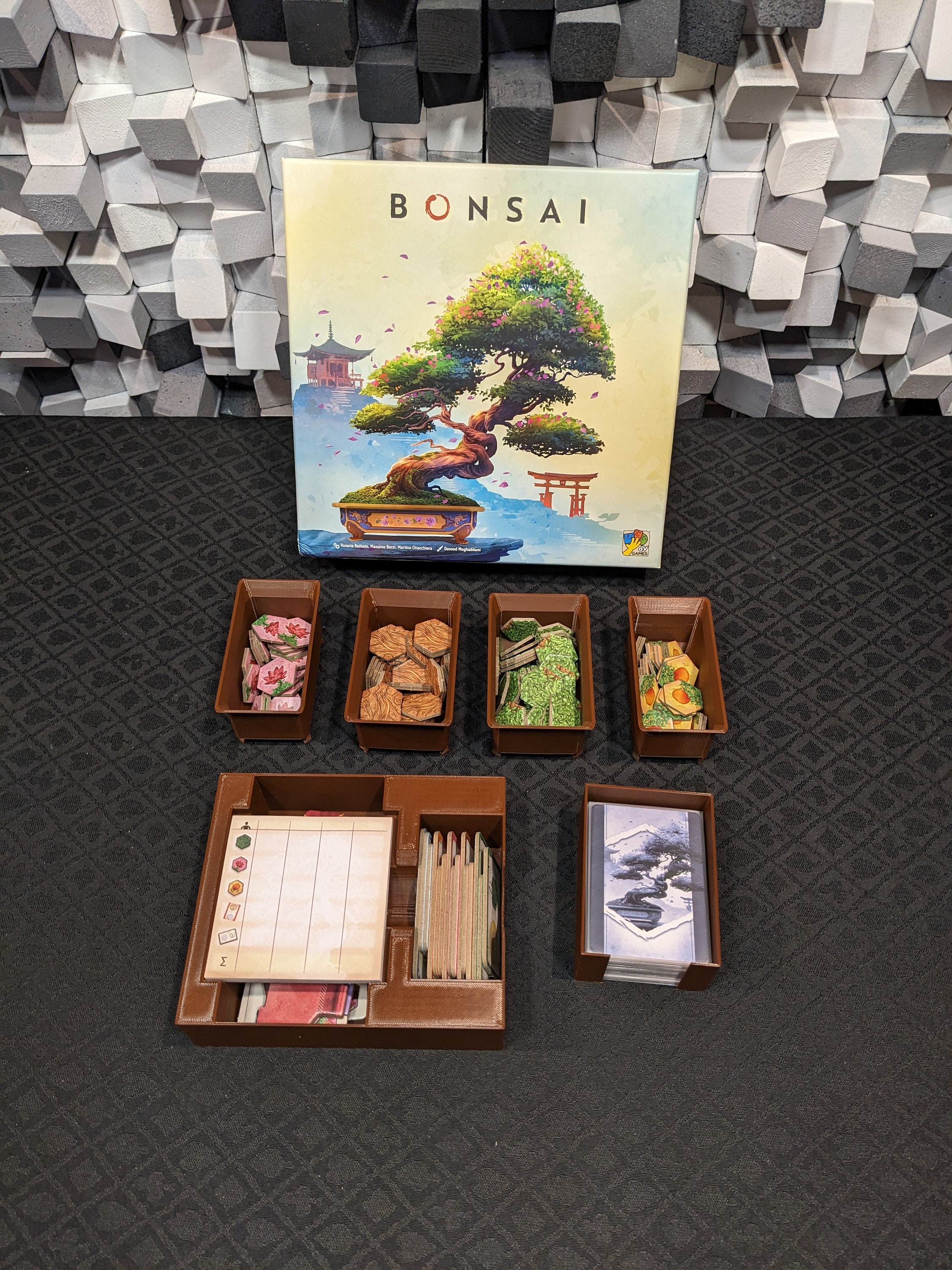 File STL per inserto, compatibili con il gioco da tavolo Bonsai, adatti a  carte con maniche, graziosi vasi per gettoni -  Italia