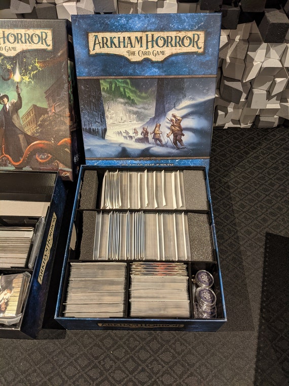 Arkham Horror Card Game Compatible Insert for Old and New Revised Core Set or Campaign Box, Customizable, Holds Sleeved Cards - Etsy Arkham Horror Card Game Compatible Insert for Old and New Revised Core Set or Campaign Box, Customizable, Holds Sleeved Cards - Etsy