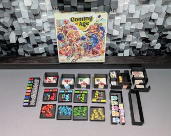 STL files for Coming Of Age insert, UNOFFICIAL, fits sleeved cards, room for future expansions