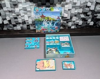 File STL per inserto Koi (non ufficiale), adatto a carte con bustina, mantiene il gioco ordinato e pronto per essere giocato