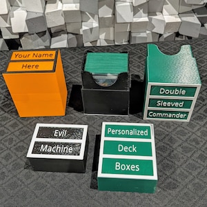 Cajas de baraja personalizadas, se adapta a cartas de doble manga, comandante MTG