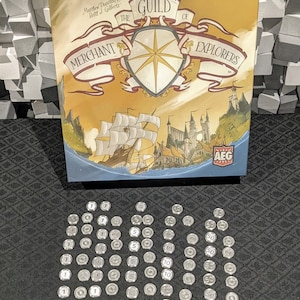 Plastic munten compatibel met Guild of Merchant Explorers