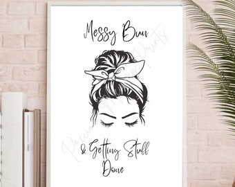 Messy Bun Stuff Done - Etsy