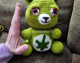 Mini osito de peluche con tarro terminado