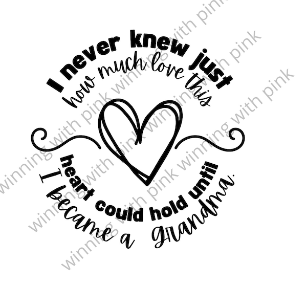 Grandma Love SVG Design