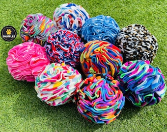Medium 6” Snuffle ball | fun enrichment puzzle | scent work | slow feeding activity | learning and training | for dogs & puppies | dog gifts