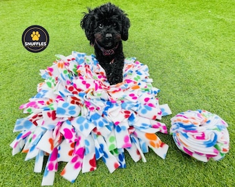 Snuffle Mat & Small Snuffle Ball Set | Enrichment Activity |Slow Feeder | Dog and Pet Puzzle |Puppies | Cats | Rabbit | Small Pet Gift Ideas