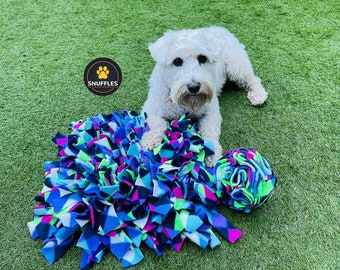 Snuffle Mat & Medium 6” Snuffle Ball,matching enrichment set,a slow feeding,learning and training activity for dogs and puppies,dog gifts