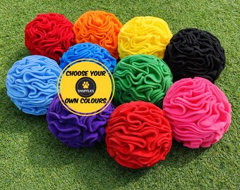 Custom Coloured | Snuffle Ball | 5 sizes available | Dog Puzzle | Enrichment Activity | Slow Feeder | Treat Dispenser | Dog & Pet Gift Ideas