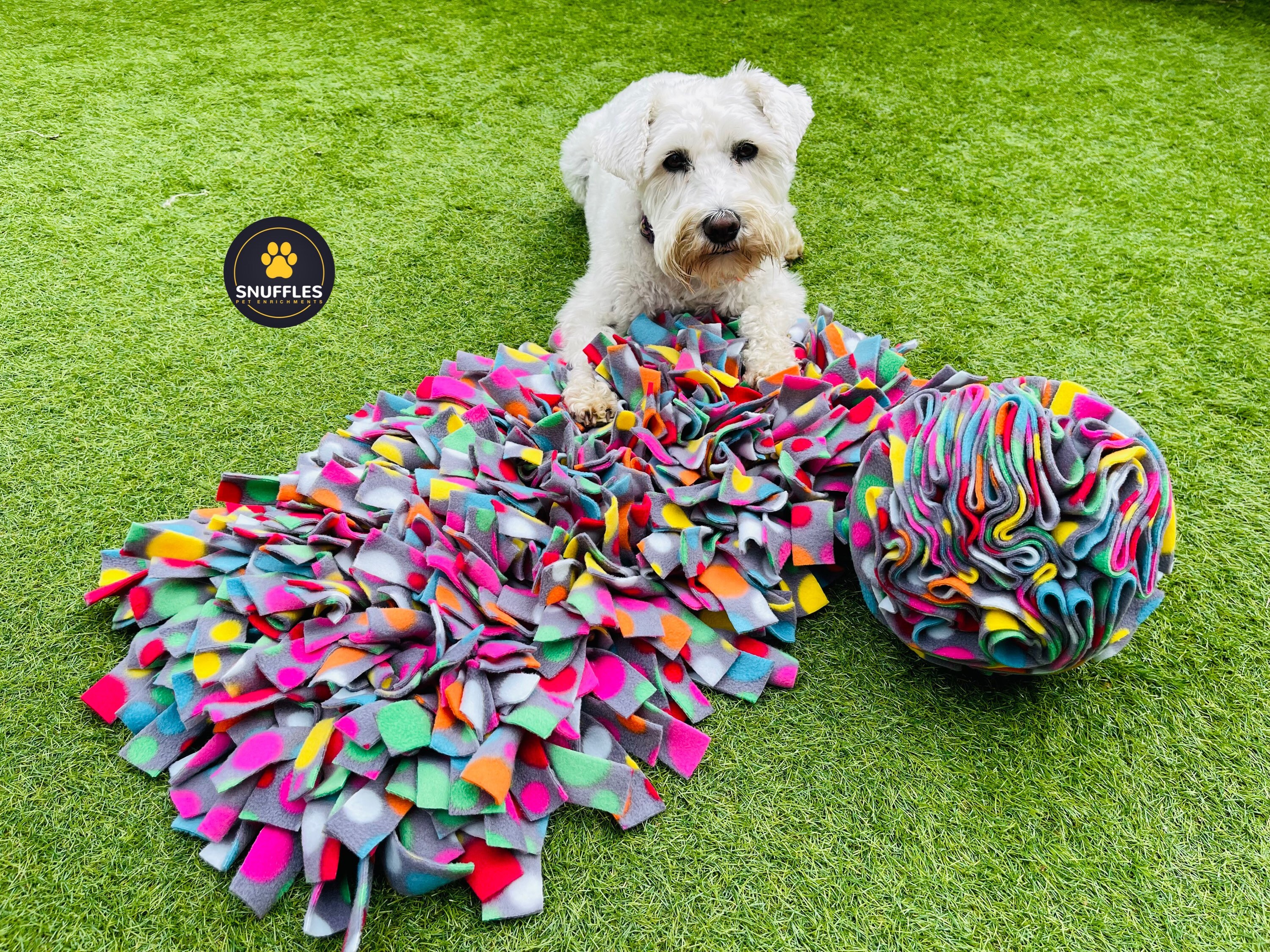 Large Snuffle Mat & Large Snuffle Ball Treat Mat Dog Puzzle Toys Enrichment  Activity Slow Feeder Dogs and Puppies Dog Gift Ideas 